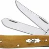 Case Knives Case Mini Trapper Knife, Smooth Antique Bone, CA-58188