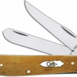 Case Knives Case Mini Trapper Knife, Smooth Antique Bone, CA-58188