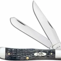 Case Knives Case Trapper Knife 58410 Pocket Worn Gray Bone CV 6254CV