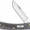Case Knives Case Sod Buster Jr Knife 58412 Pocket Worn Gray Bone CV 6137CV