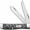 Case Knives Case Mini Trapper Knife 58414 Pocket Worn Gray Bone CV 6207CV