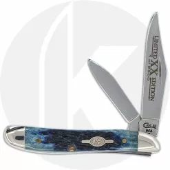 Case Knives Case Peanut Knife 05970 - Limited Edition V - Jigged Navy Blue Bone - 6220SS - Discontinued - BNIB