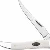 Case Knives Case Medium Texas Toothpick Knife 63962 - White Synthetic - 410094SS