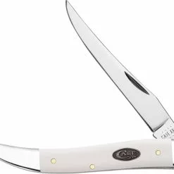 Case Knives Case Medium Texas Toothpick Knife 63962 - White Synthetic - 410094SS
