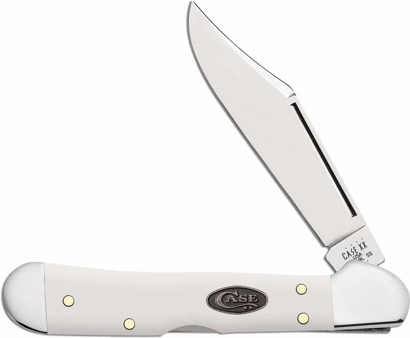Case Knives Case Mini CopperLock Knife 63963 - White Synthetic - 41749LSS