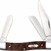 Case Knives Case Stockman Knife 64065 - Brown Maple Burl Wood - 7347SS