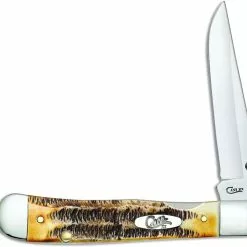 Case Knives Case Kickstart TrapperLock Knife 65315 BoneStag Assisted Open 6.5154ACSS