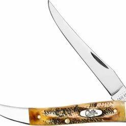 Case Knives Case Medium Texas Toothpick Knife 65328 - BoneStag - 6.510094SS