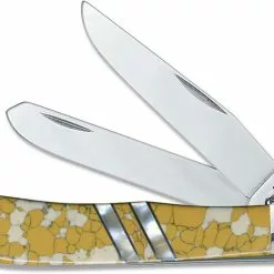 Case Knives Case Trapper Knife 06621 - Exotic Snow Leopard - EX254SS - Discontinued - BNIB