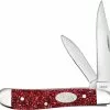Case Knives Case Peanut Knife 67007 - Ruby Stardust Kirinite - 10220SS