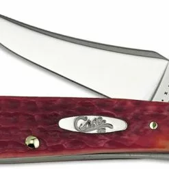 Case Knives: Case Dark Red Bone CV RussLock Knife, CA-6994