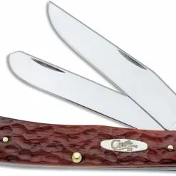 Case Knives: Case Chestnut Bone CV Trapper, CA-7011