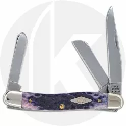Case Knives Case Medium Stockman 07037 - Tradewinds Collection - Island Purple Bone - 6318 SS - Discontinued - BNIB - LTD 500