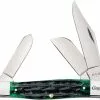 Case Knives Case Large Stockman Knife 75833 - Hunter Green Bone - 6375SS