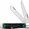 Case Knives Case Mini Trapper Knife 75834 - Hunter Green Bone - 6207SS