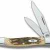 Case Knives Case Small Texas Jack Knife, Amber Bone CV, CA-77