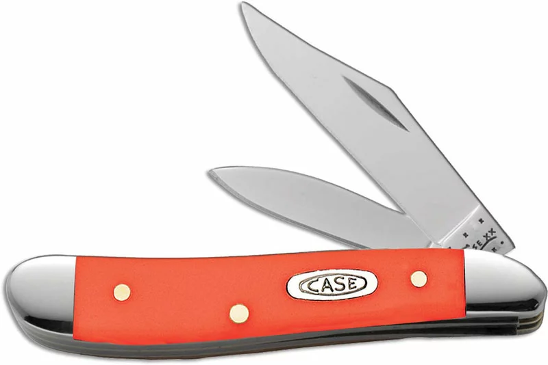 Case Knives Case Peanut Knife, Smooth Orange Synthetic, CA-80504