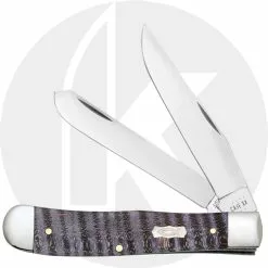 Case Knives Case Trapper Knife 80540 - Purple Curly Maple Wood - 7254SS