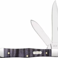 Case Knives Case Small Swell Center Jack Knife 80543 - Purple Curly Maple Wood - 7225 1 / 2SS