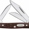 Case Knives Case Small Stockman, Brown Synthetic, CA-81