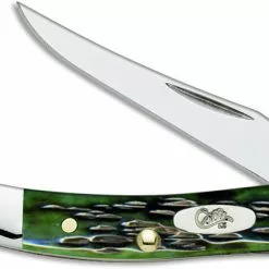 Case Knives: Case Pocket Worn Bermuda Green Small Texas Toothpick, CA-9722