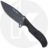 TOPS Knives Silent Hero 4 HERO-04 - Anton Du Plessis - Sniper Grey Cerakote 1095 Steel Blade - Black Micarta