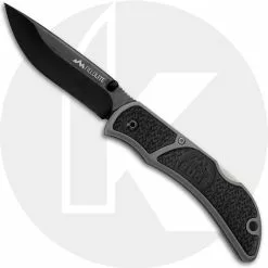 Outdoor Edge Cutlery Outdoor Edge FieldLite Knife - Black Drop Point - Gray Polymer / Black TPR - FLK-33C