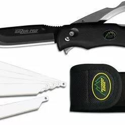Outdoor Edge Cutlery Outdoor Edge Razor Pro, Black Handle, OE-RO10