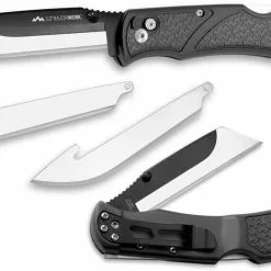 Outdoor Edge Cutlery Outdoor Edge RazorWork RW30-60 - 3.0 Inch Replaceable Blades - Black Grivory And TPR