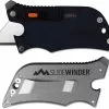 Outdoor Edge Cutlery Outdoor Edge SlideWinder - Compact 4 Function Utility Knife Multi Tool - Black Handle SWK-30C
