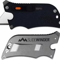 Outdoor Edge Cutlery Outdoor Edge SlideWinder - Compact 4 Function Utility Knife Multi Tool - Black Handle SWK-30C