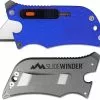 Outdoor Edge Cutlery Outdoor Edge SlideWinder - Compact 4 Function Utility Knife Multi Tool - Blue Handle SWU-20C