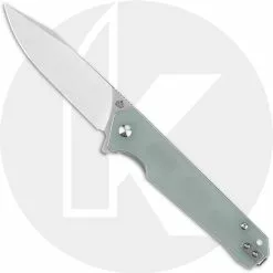 QSP Knives QSP Mamba V2 QS111-J1 - Satin D2 Clip Point - Jade G10 - Liner Lock Flipper Folder