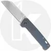 QSP Knives QSP Penguin Knife QS130-R - Stonewash 154CM Sheepfoot - Blue Stonewash Titanium - Frame Lock Folder