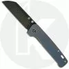 QSP Knives QSP Penguin Knife QS130-S - Black Stonewash 154CM Sheepfoot - Blue Stonewash Titanium - Frame Lock Folder