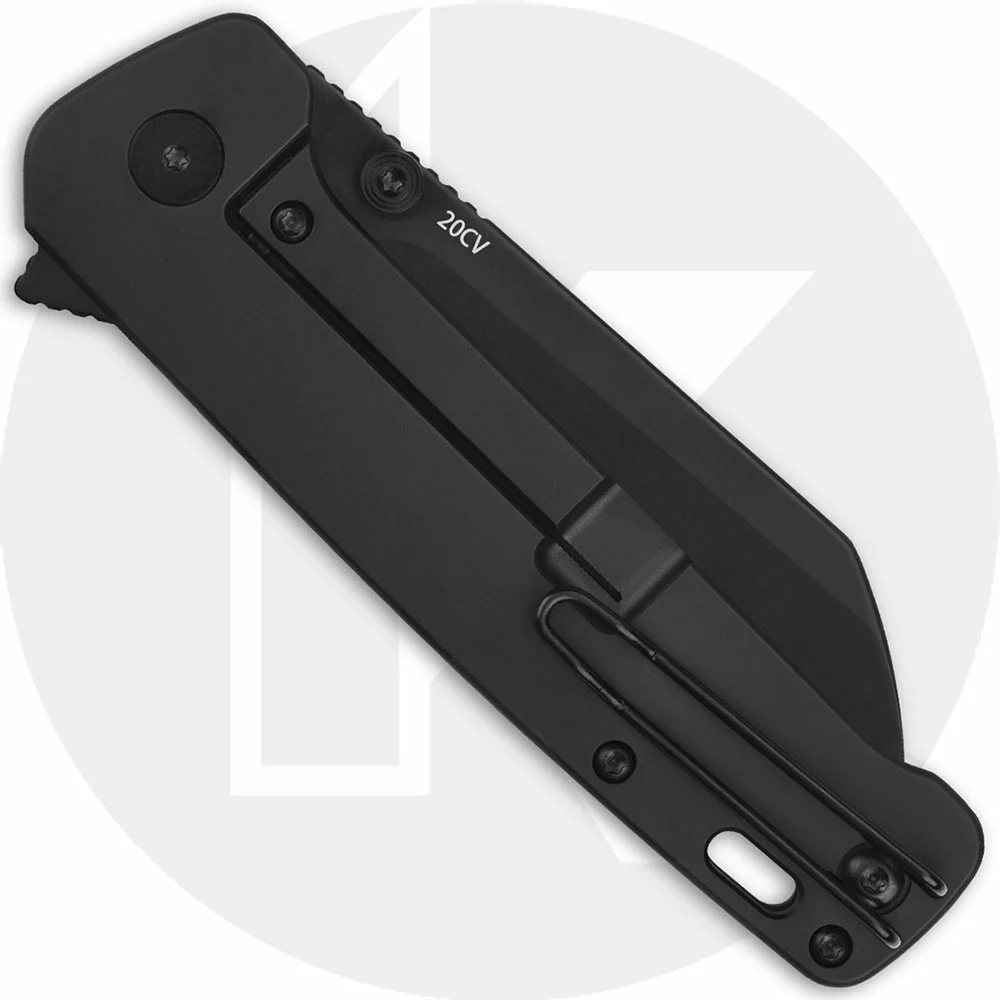 QSP Knives QSP Penguin Plus QS130XL-C - Black 20CV - Black Ti - Flipper Folder - Image 2