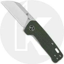 QSP Knives QSP Penguin Mini QS130XS-C - Satin 14C28N - Green Micarta - Liner Lock Knife