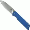 QSP Knives QSP Parrot Knife QS102-D - Satin D2 Spear Point - Blue G10 - Liner Lock Folder