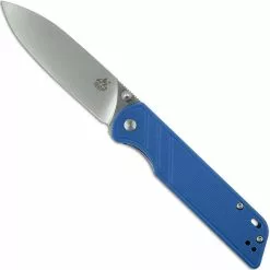 QSP Knives QSP Parrot Knife QS102-D - Satin D2 Spear Point - Blue G10 - Liner Lock Folder