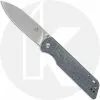 QSP Knives QSP Parrot Knife QS102-F - Satin D2 Spear Point - Denim Linen Micarta - Liner Lock Folder