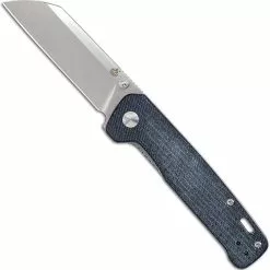 QSP Knives QSP Penguin Knife QS130-B - 2 Tone Satin D2 Sheepfoot - Jean Micarta - Liner Lock Folder