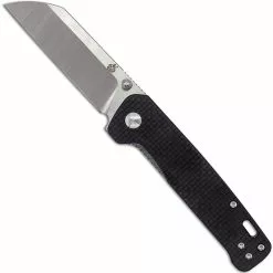 QSP Knives QSP Penguin Knife QS130-E - 2 Tone Satin D2 Sheepfoot - G10 With Carbon Fiber Overlay - Liner Lock Folder