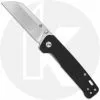 QSP Knives QSP Penguin Knife QS130-I - Satin D2 Sheepfoot - Black Linen Micarta - Liner Lock Folder