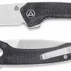 QSP Knives QSP Leopard Knife QS135-B - Satin 14C28N Drop Point - Black Micarta - Liner Lock Flipper Folder