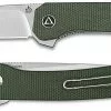 QSP Knives QSP Osprey Knife QS139-C - Satin 14C28N Drop Point - Green Micarta - Liner Lock Flipper Folder