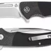 QSP Knives QSP Harpyie Knife QS129-B - 2 Tone Satin S35VN Drop Point - Black G10 And Carbon Fiber - Liner Lock Flipper Folder