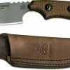 TOPS Knives Bull Trout Knife BLTT-01 - Martin Murillo EDC - Tumble Finished 154CM Stainless Steel - Brown Burlap Micarta - USA Made