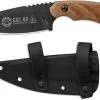 TOPS Knives C.U.T. 4.0 Knife - Joshua Swanagon Combat Utility Tool - Black 1095 Steel - Tan Micarta