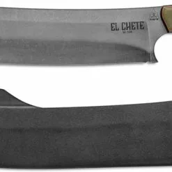 TOPS Knives El Chete ELCH01 - Leo Espinoza - Acid Rain 1095 Sheepfoot Fixed Blade - Canvas Micarta