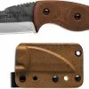 TOPS Knives Little Bugger LILB-01 - Tumble Finish 1095 Steel Wharncliffe Blade - Tan Canvas Micarta